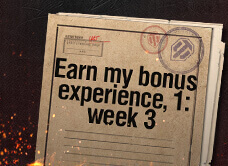 Earn my bonus experience, 1