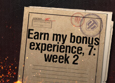 Earn my bonus experience, 7