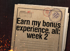 Earn my bonus experience ALL