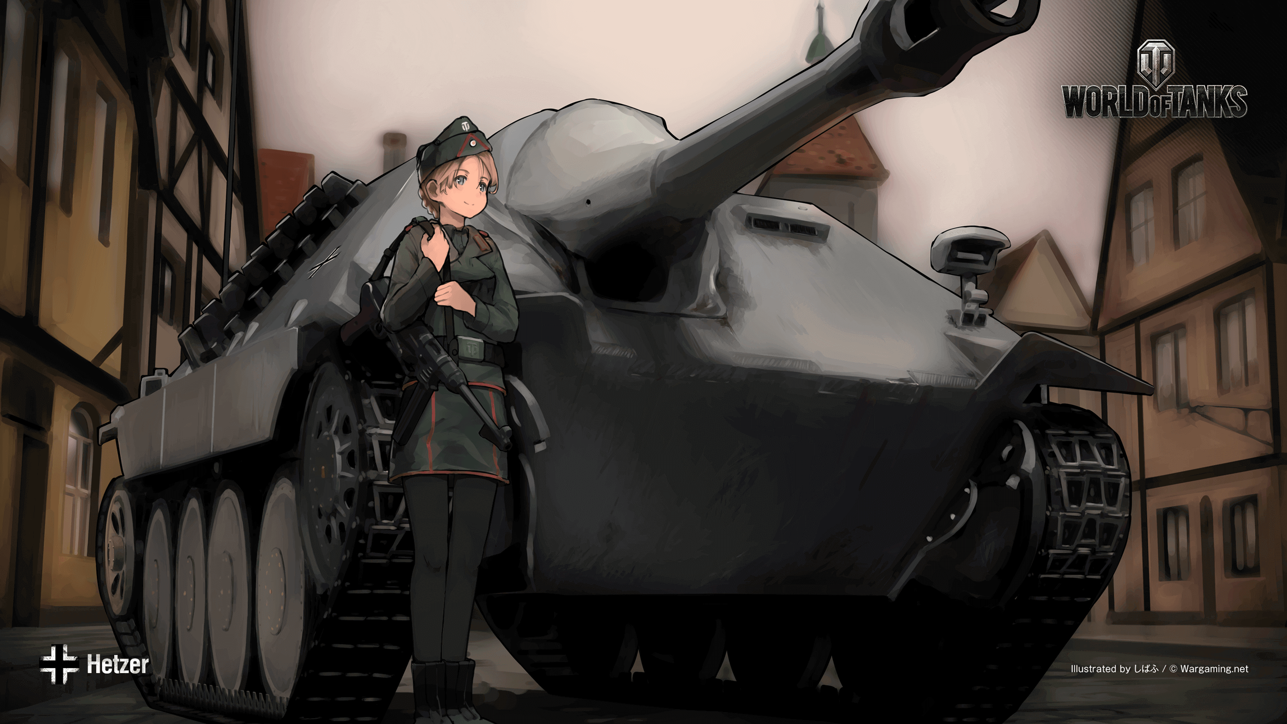 戦場の華 Feat しばふ 2 Hetzer 戦車 World Of Tanks メディア 最高のビデオやアートワーク