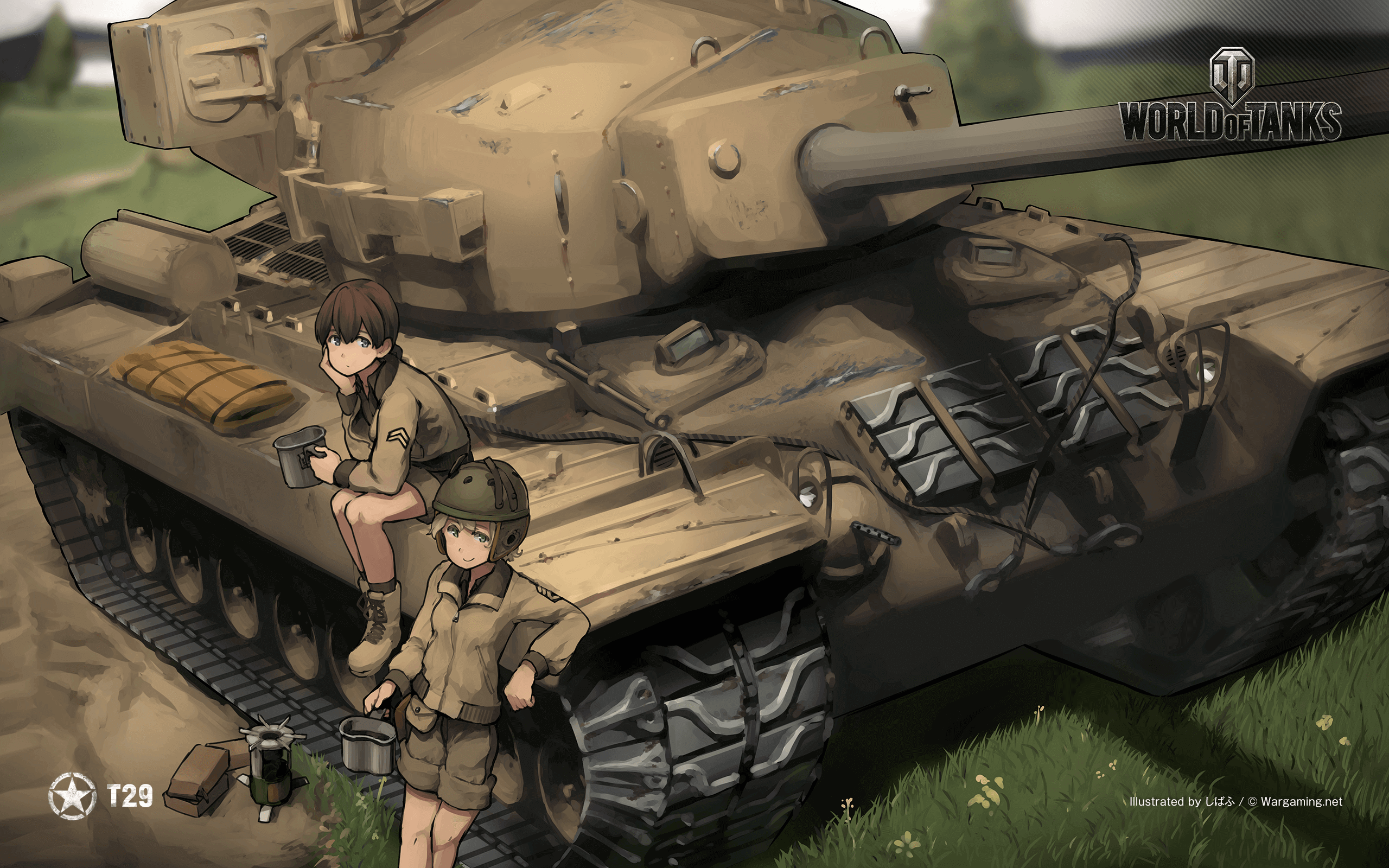 戦場の華 Feat しばふ 1 T29 戦車 World Of Tanks メディア 最高のビデオやアートワーク