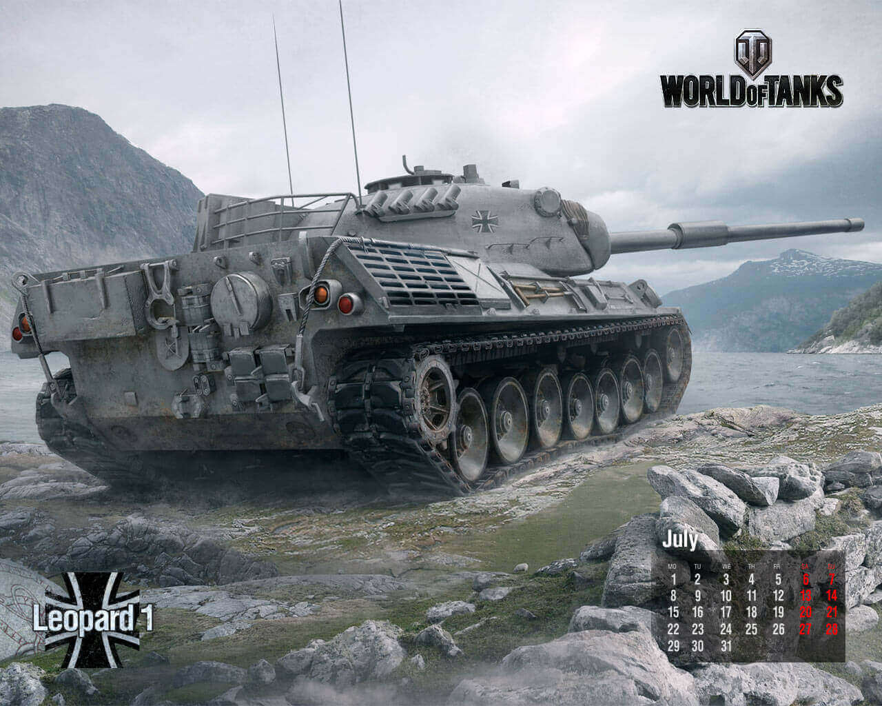 July Calendar 2013 (Classic): Leopard 1