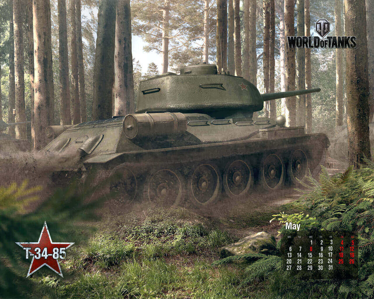 May 2013 Calendar: T-34-85